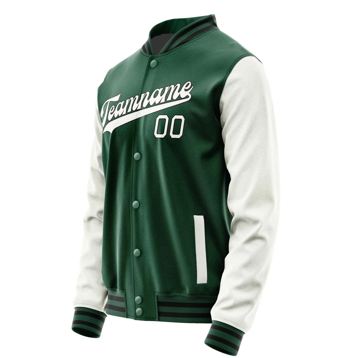 Custom Green White Jacket sold by Tailorly product image thumbnail 2