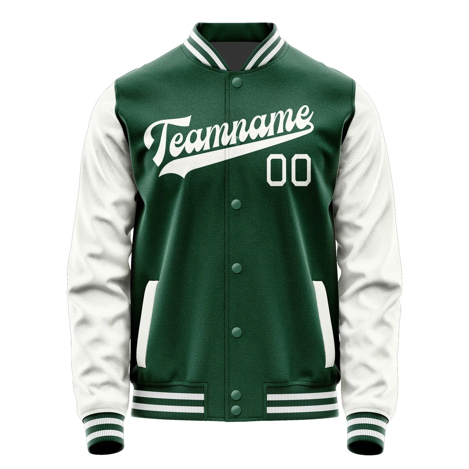 Custom Green White Jacket sold by Tailorly product image thumbnail 4