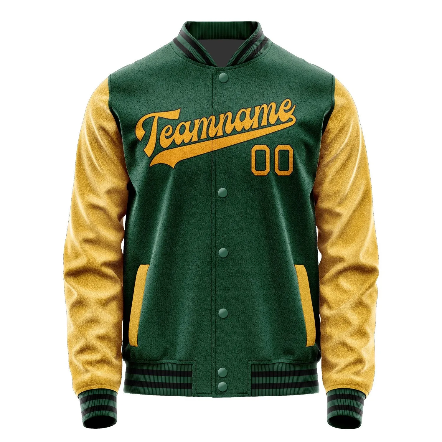 Custom Green Yellow Jacket sold by Tailorly product image thumbnail 4