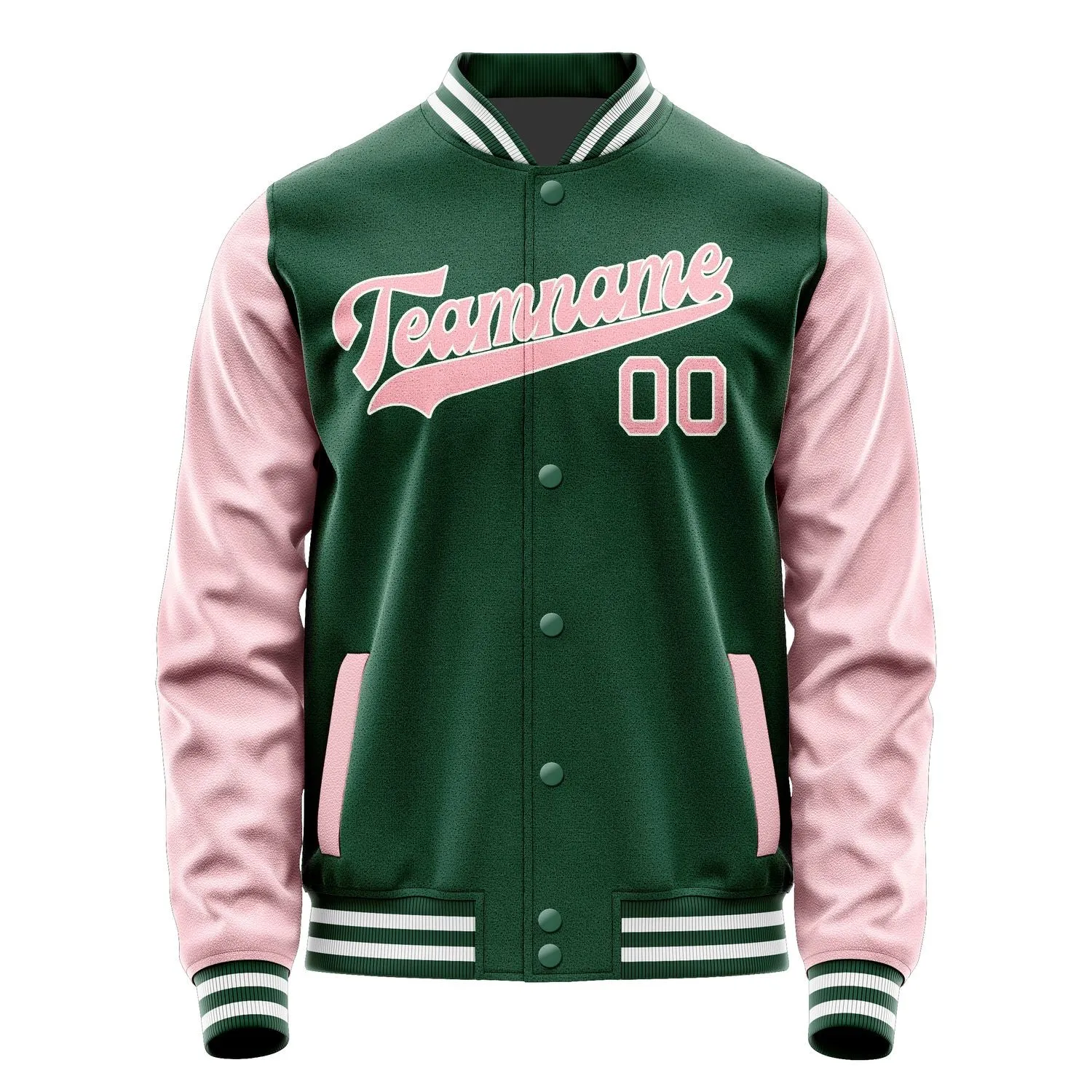 Custom Green Light Pink Jacket sold by Tailorly product image thumbnail 4
