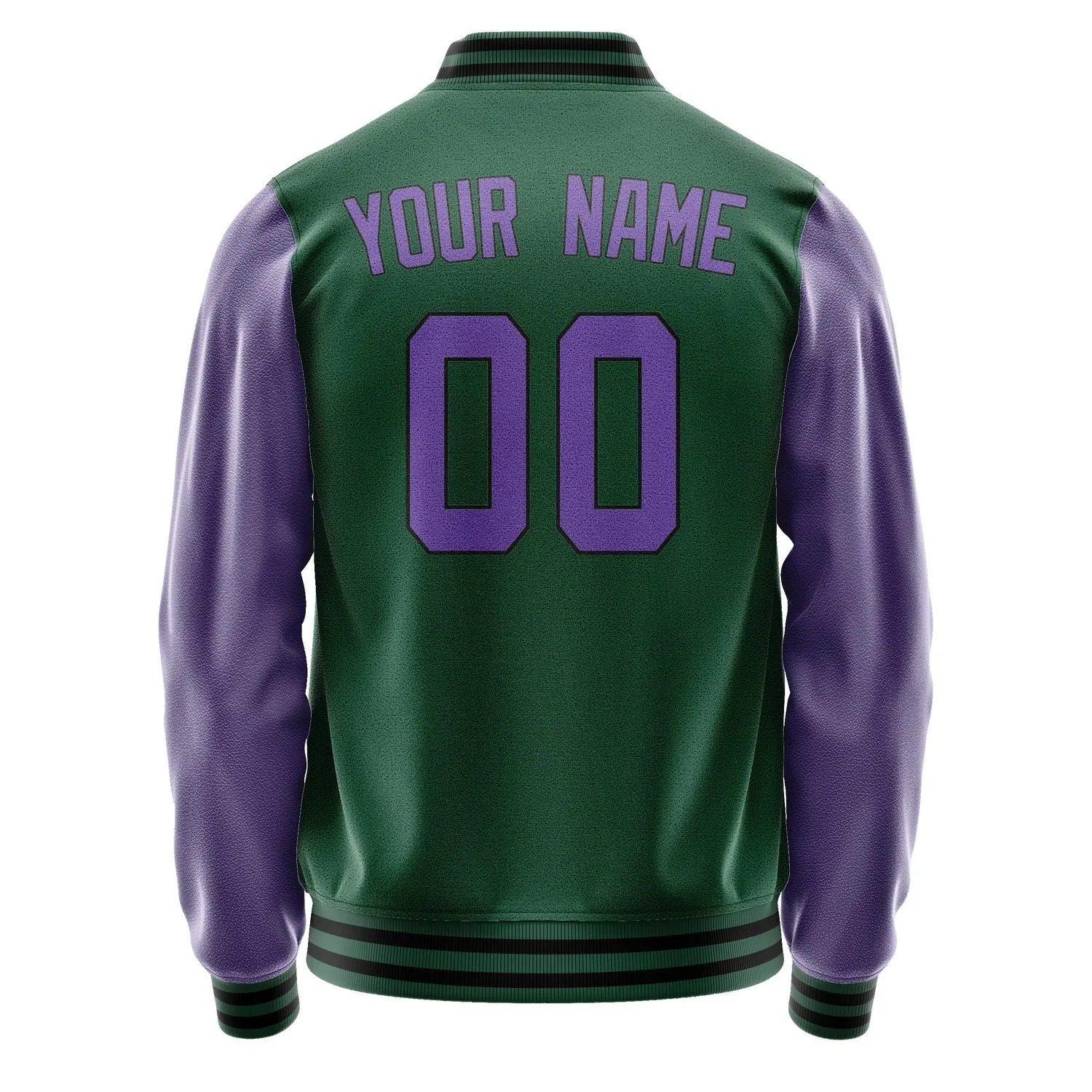 Custom Green Light Purple Jacket sold by Tailorly product image thumbnail 3