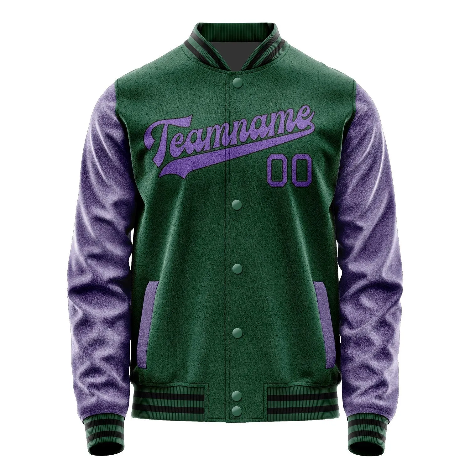 Custom Green Light Purple Jacket sold by Tailorly product image thumbnail 4