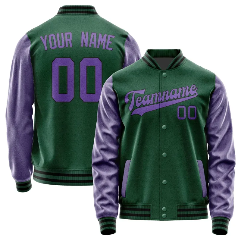 Custom Green Light Purple Jacket sold by Tailorly