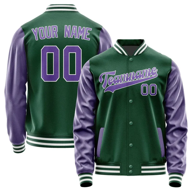 Custom Green Light Purple Jacket sold by Tailorly