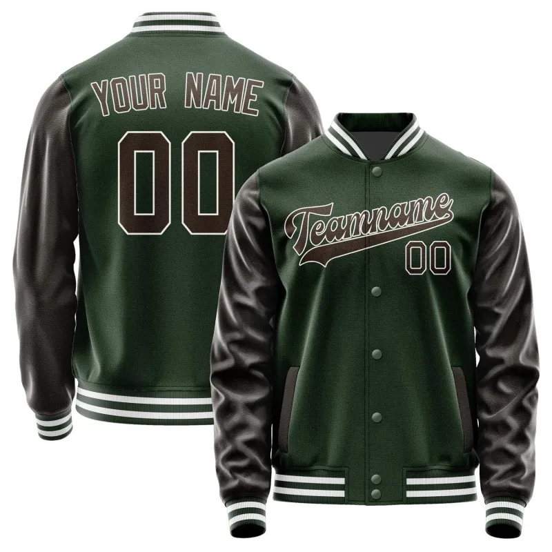 Custom Dark Green Brown Jacket sold by Tailorly