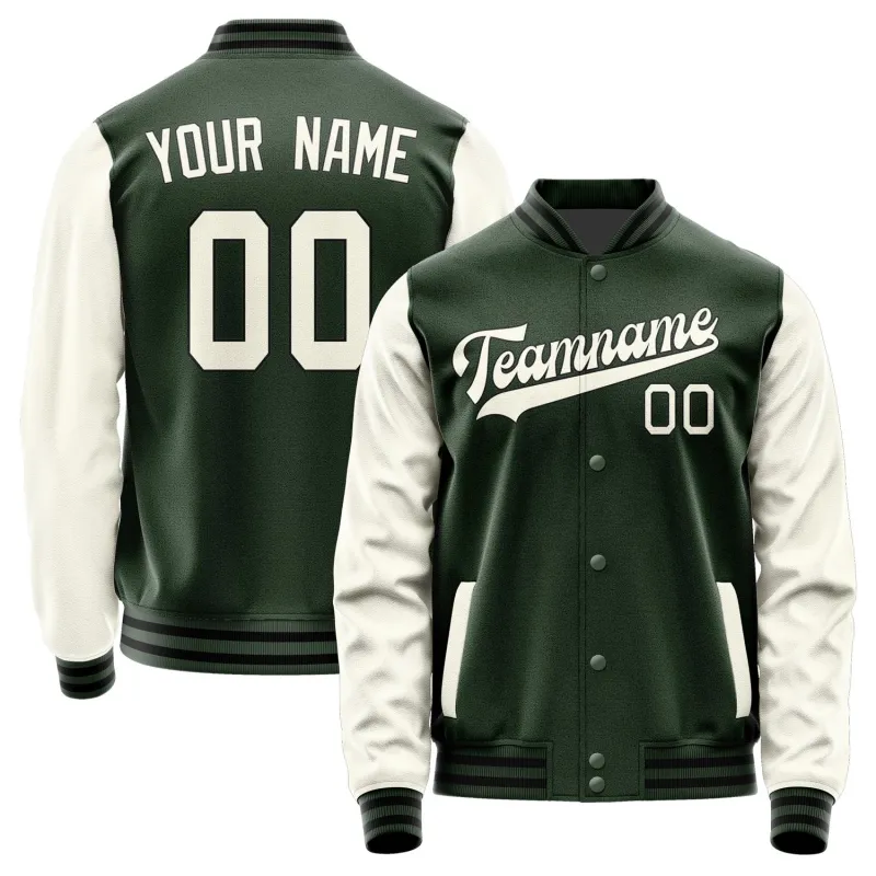 Custom Dark Green Cream Jacket sold by Tailorly