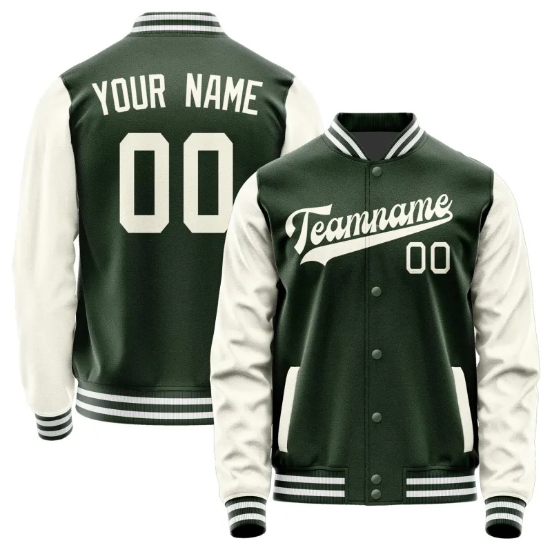 Custom Dark Green Cream Jacket sold by Tailorly