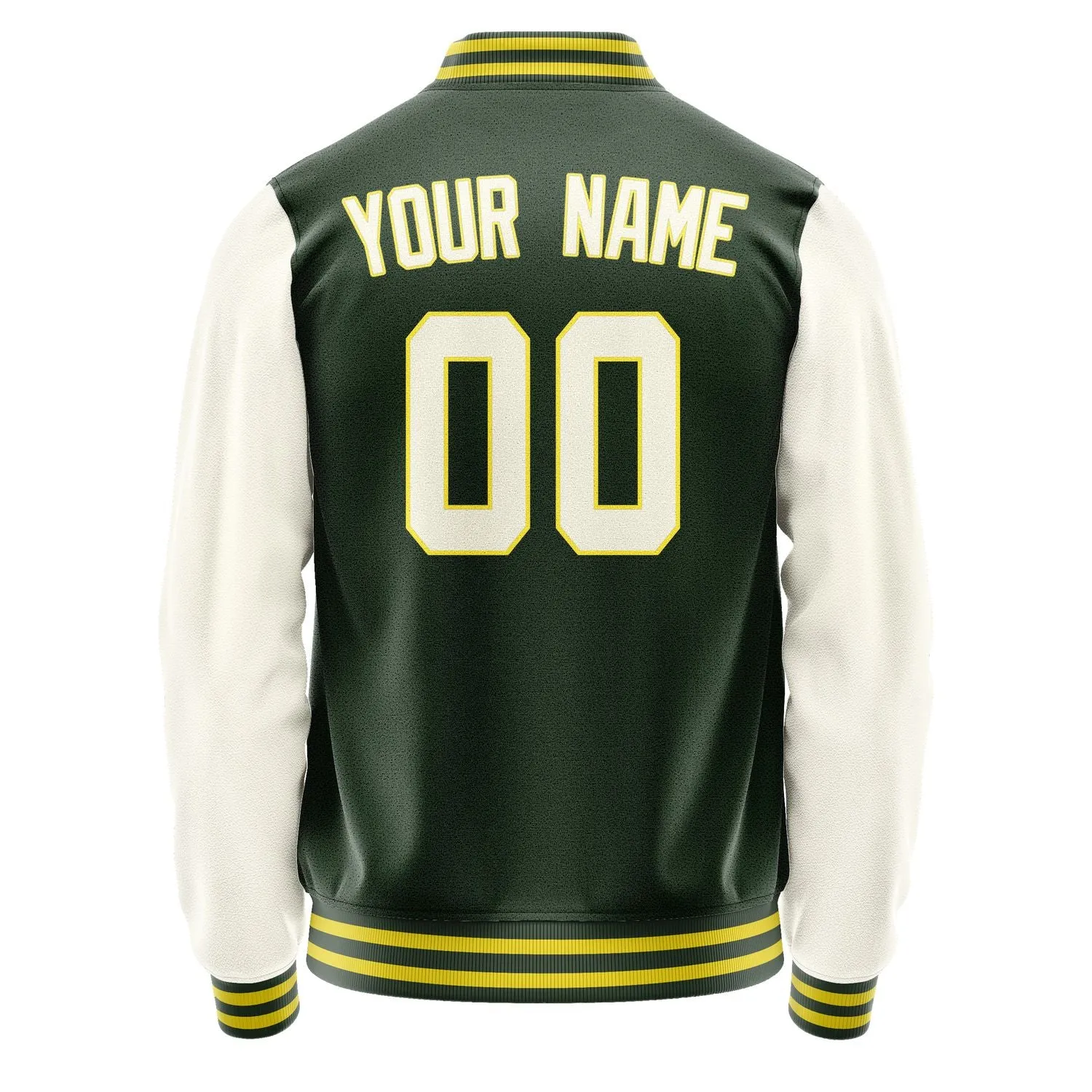 Custom Dark Green Cream Jacket sold by Tailorly product image thumbnail 3