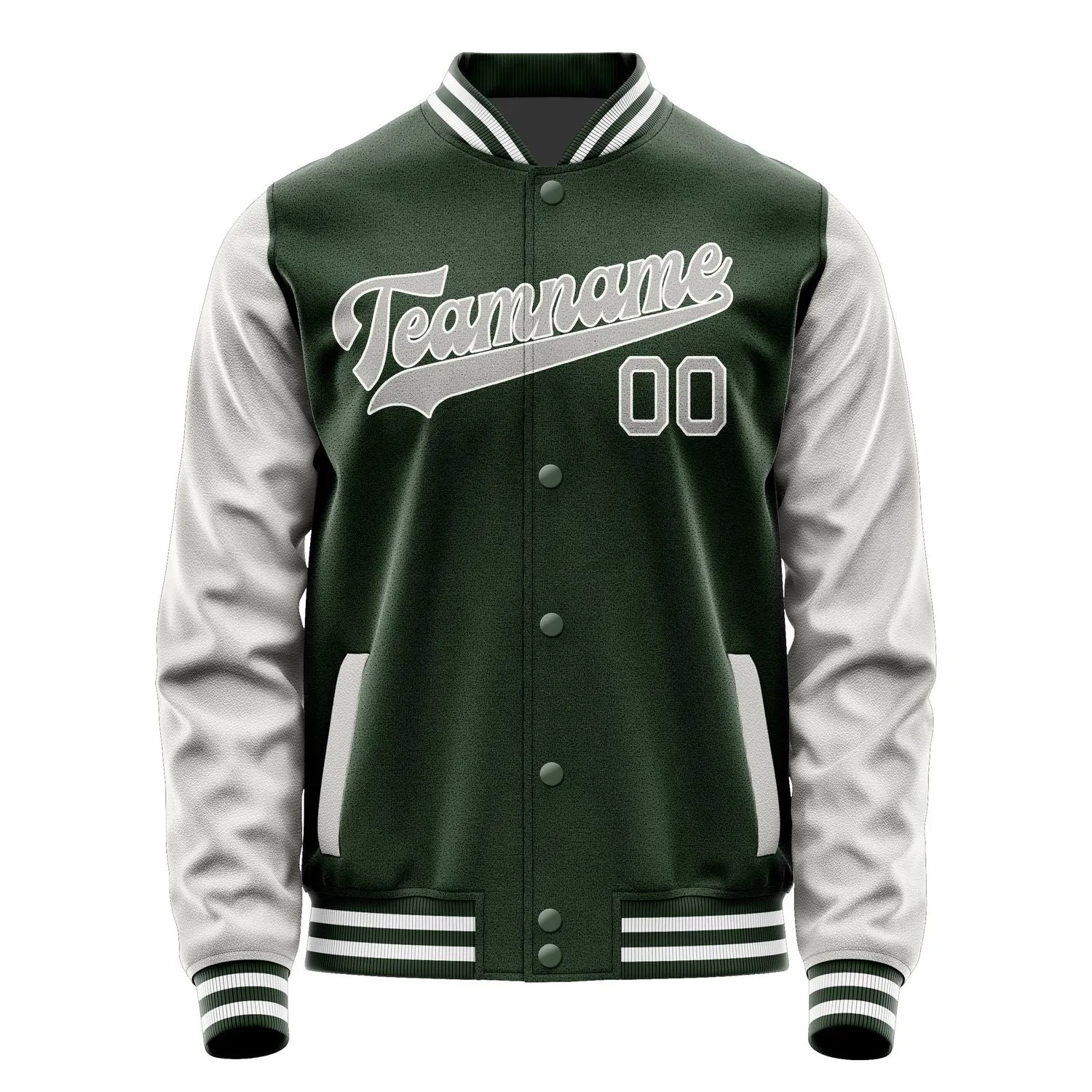 Custom Dark Green Gray Jacket sold by Tailorly product image thumbnail 4