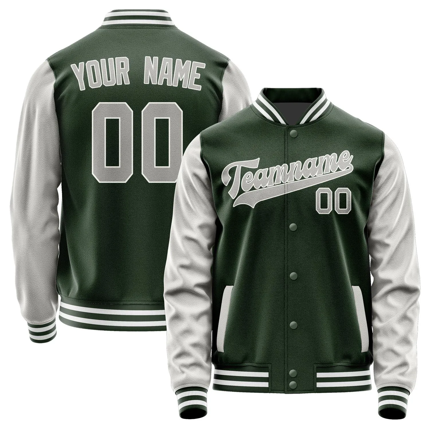 Custom Dark Green Gray Jacket sold by Tailorly