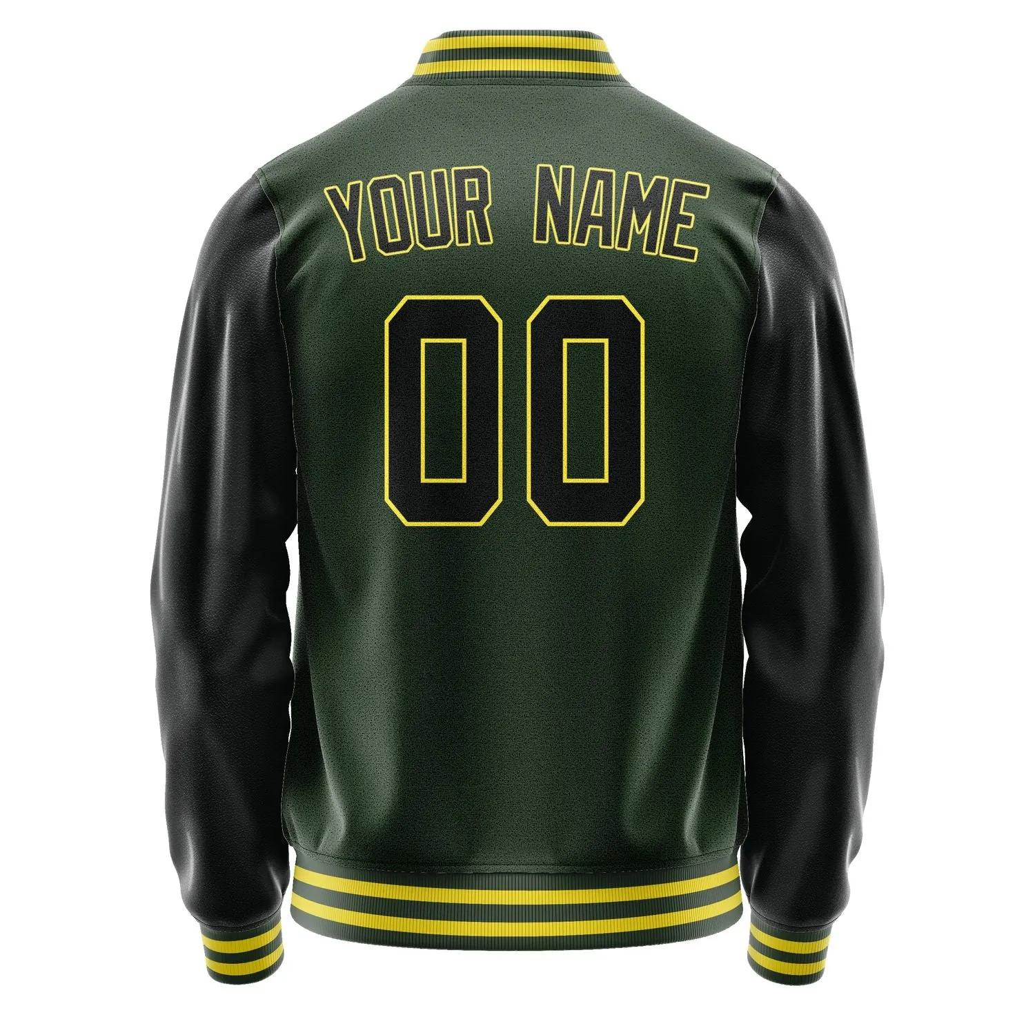 Custom Dark Green Black Jacket sold by Tailorly product image thumbnail 3