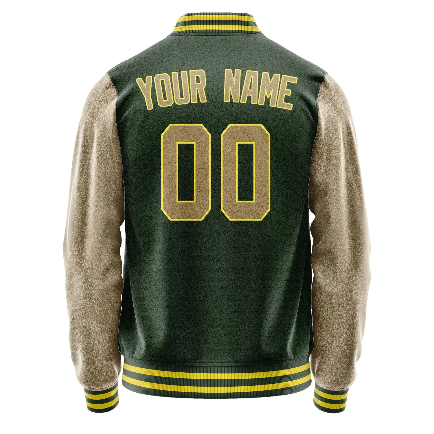 Custom Dark Green Light Khaki Jacket sold by Tailorly product image thumbnail 3