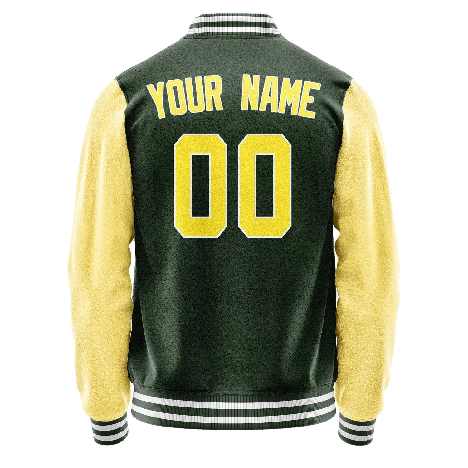 Custom Dark Green Light Yellow Jacket sold by Tailorly product image thumbnail 3