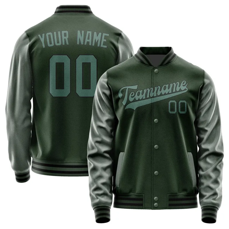 Custom Dark Green Blue Green Jacket sold by Tailorly