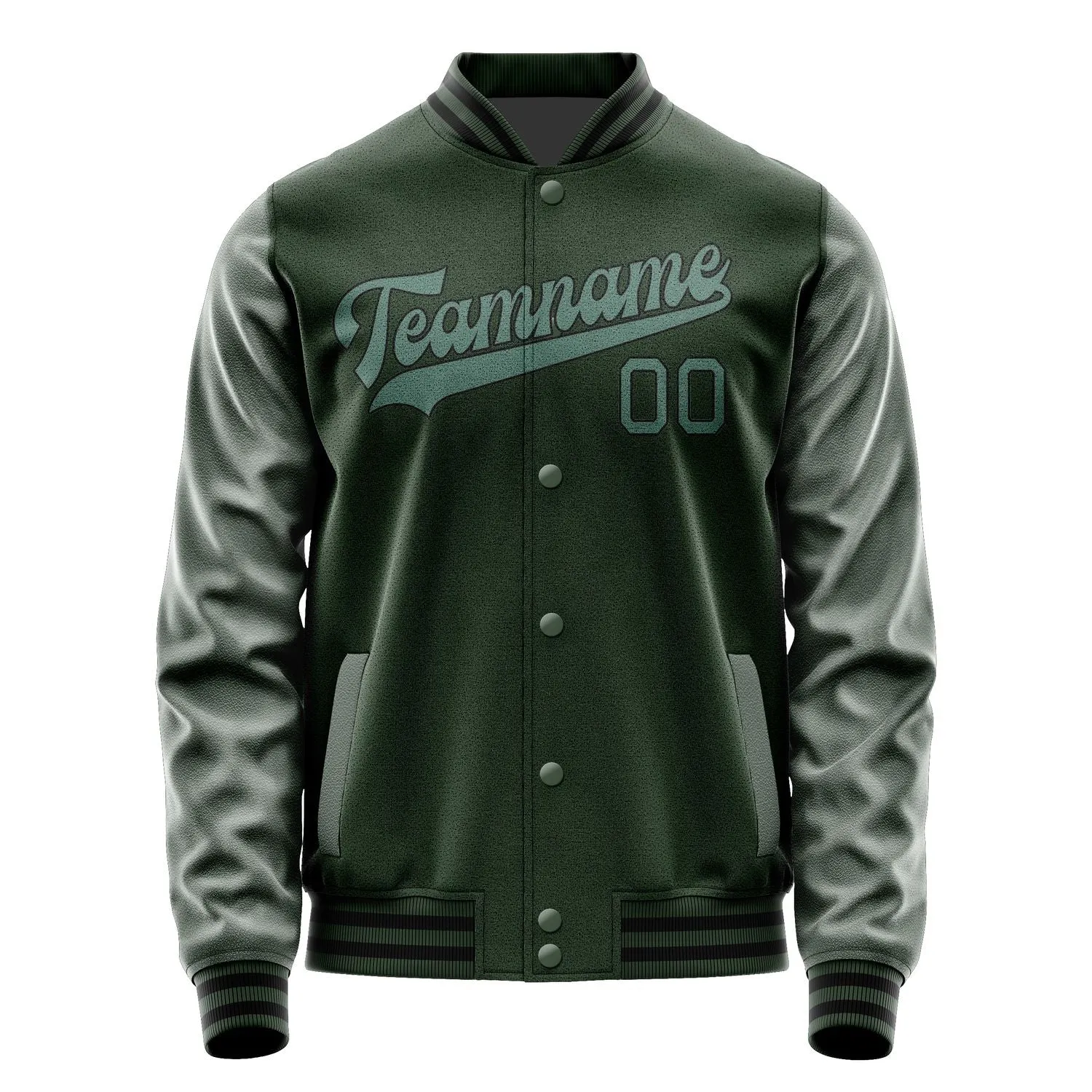 Custom Dark Green Blue Green Jacket sold by Tailorly product image thumbnail 4