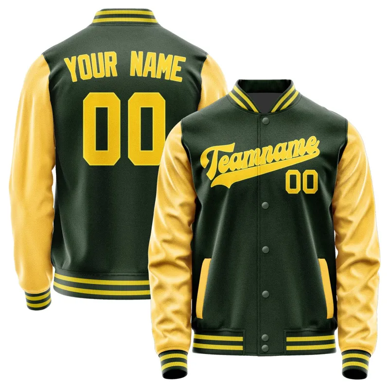 Custom Dark Green Gold Jacket sold by Tailorly