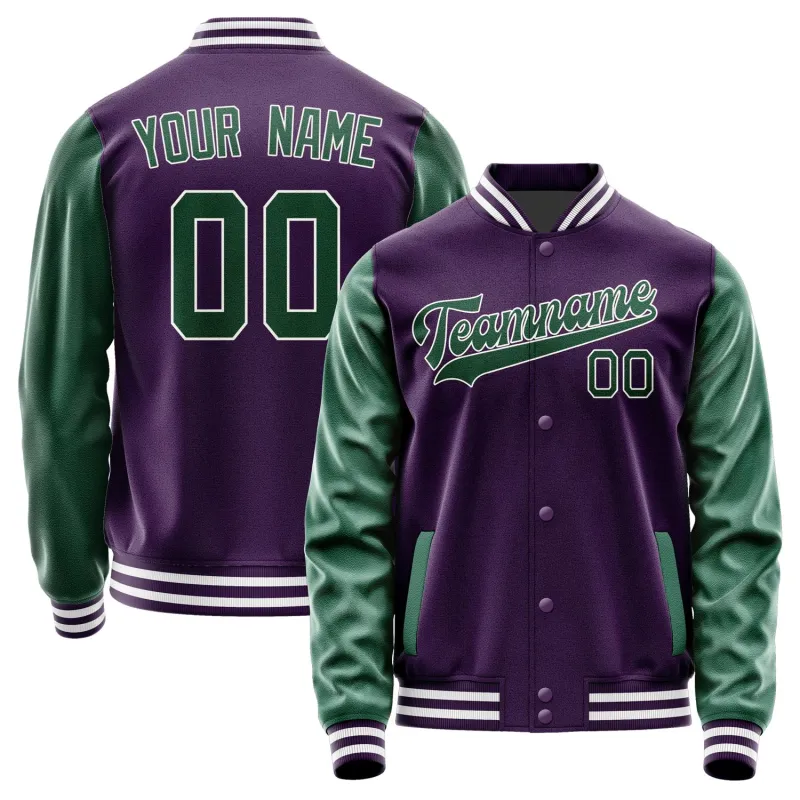 Custom Purple Green Jacket made by Tailorly
