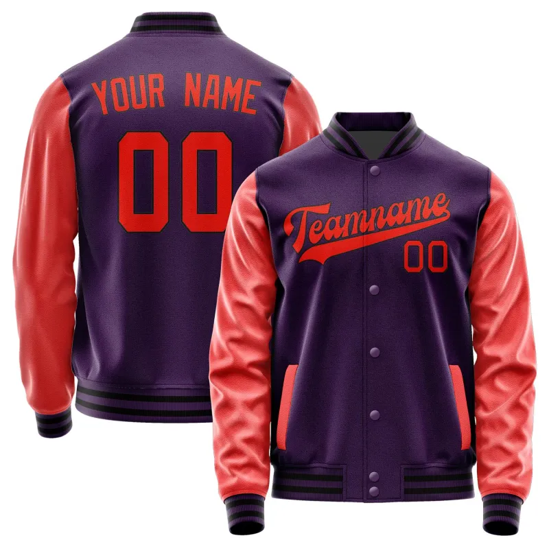 Custom Purple Orange Red Jacket sold by Tailorly