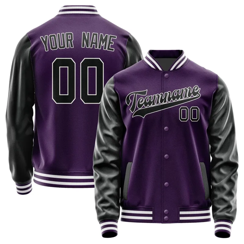 Custom Purple Black Jacket sold by Tailorly