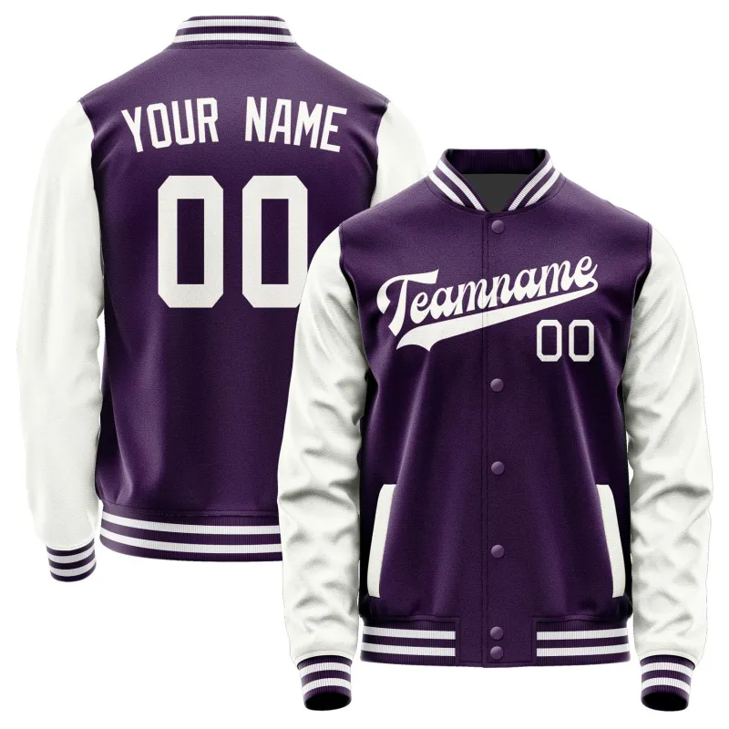 Custom Purple White Jacket sold by Tailorly