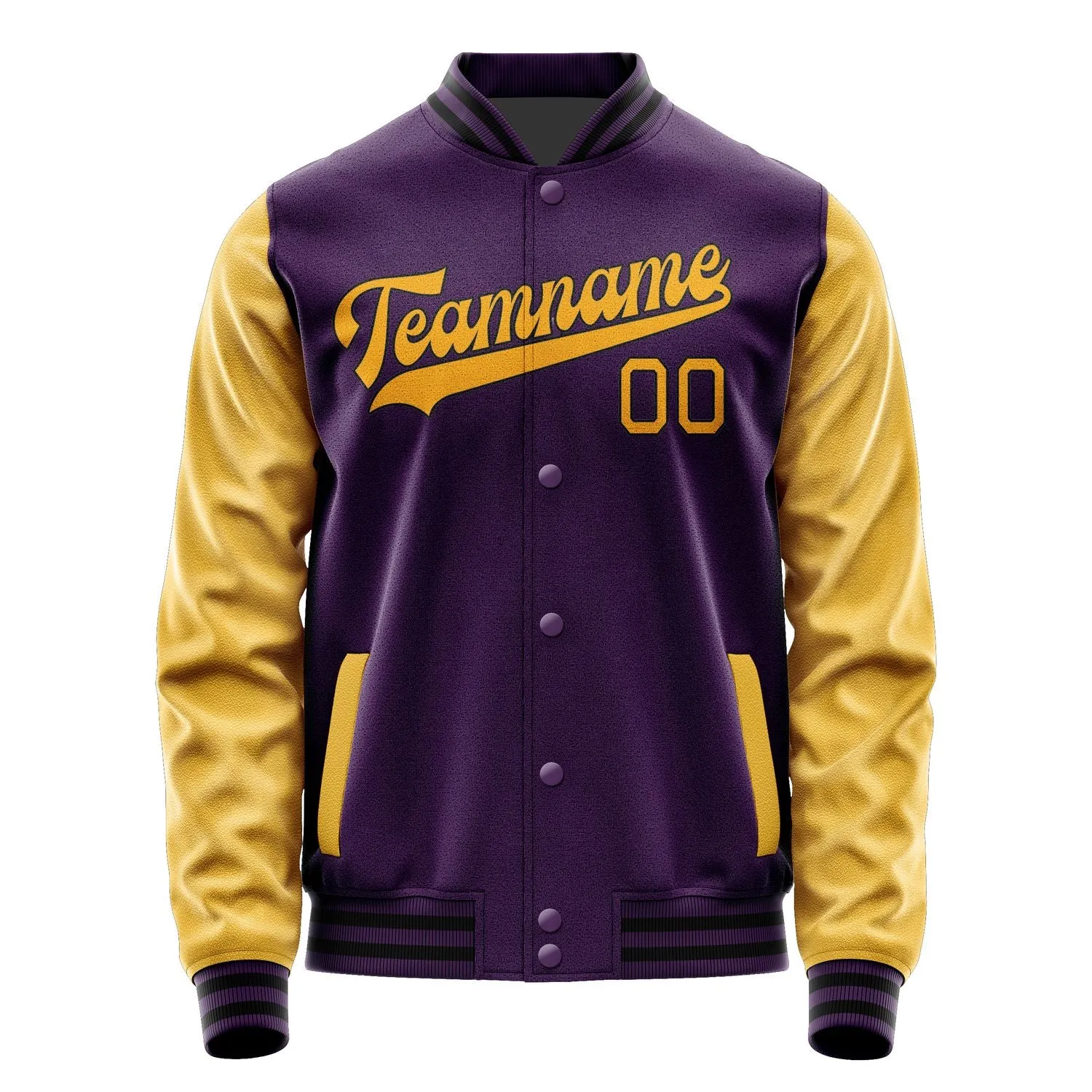 Custom Purple Yellow Jacket sold by Tailorly product image thumbnail 4