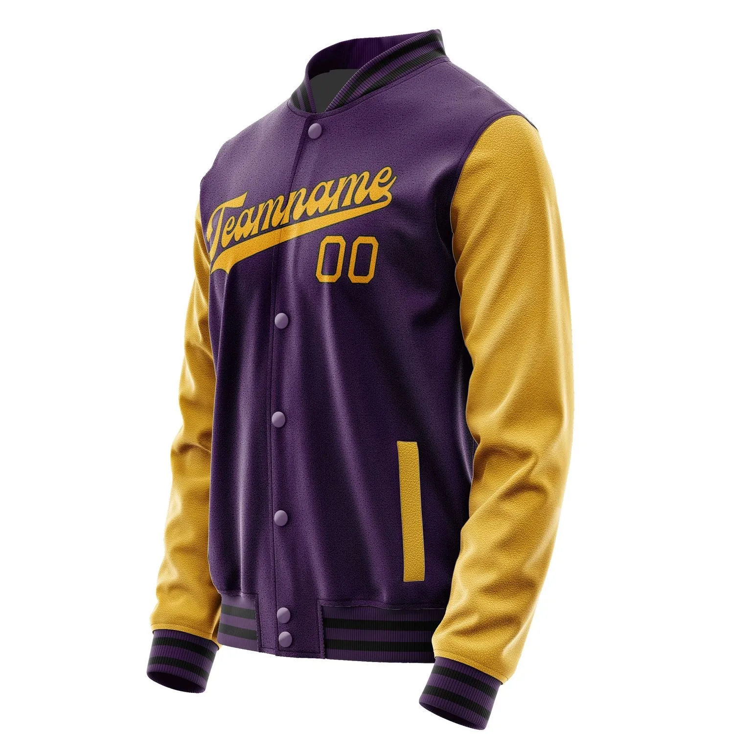 Custom Purple Yellow Jacket sold by Tailorly product image thumbnail 2