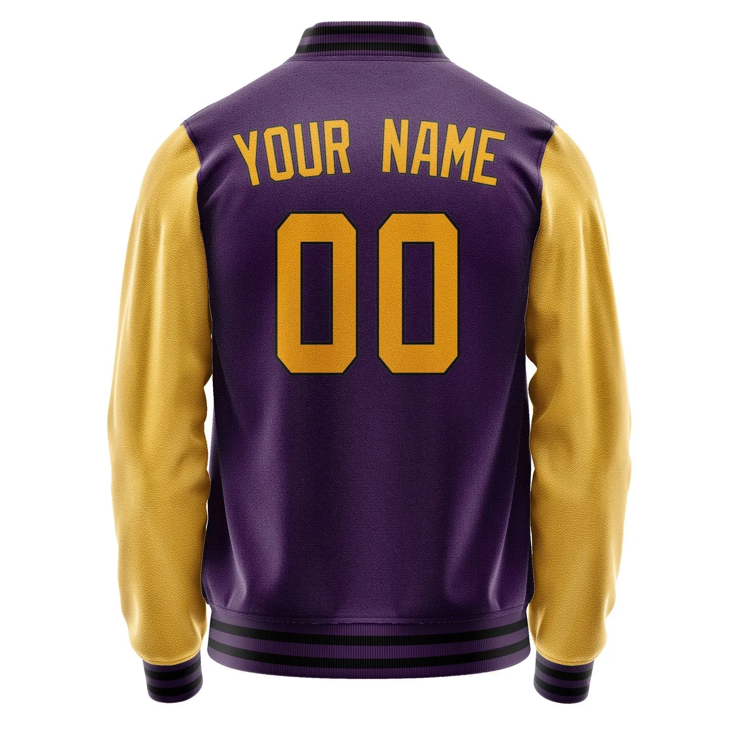 Custom Purple Yellow Jacket sold by Tailorly product image thumbnail 3