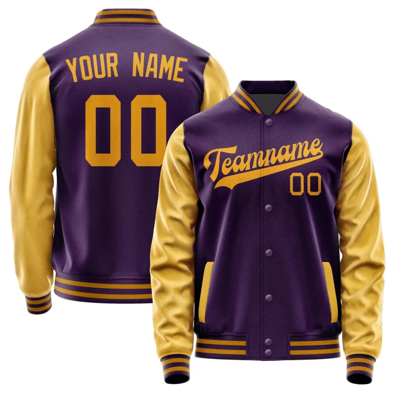 Custom Purple Yellow Jacket sold by Tailorly