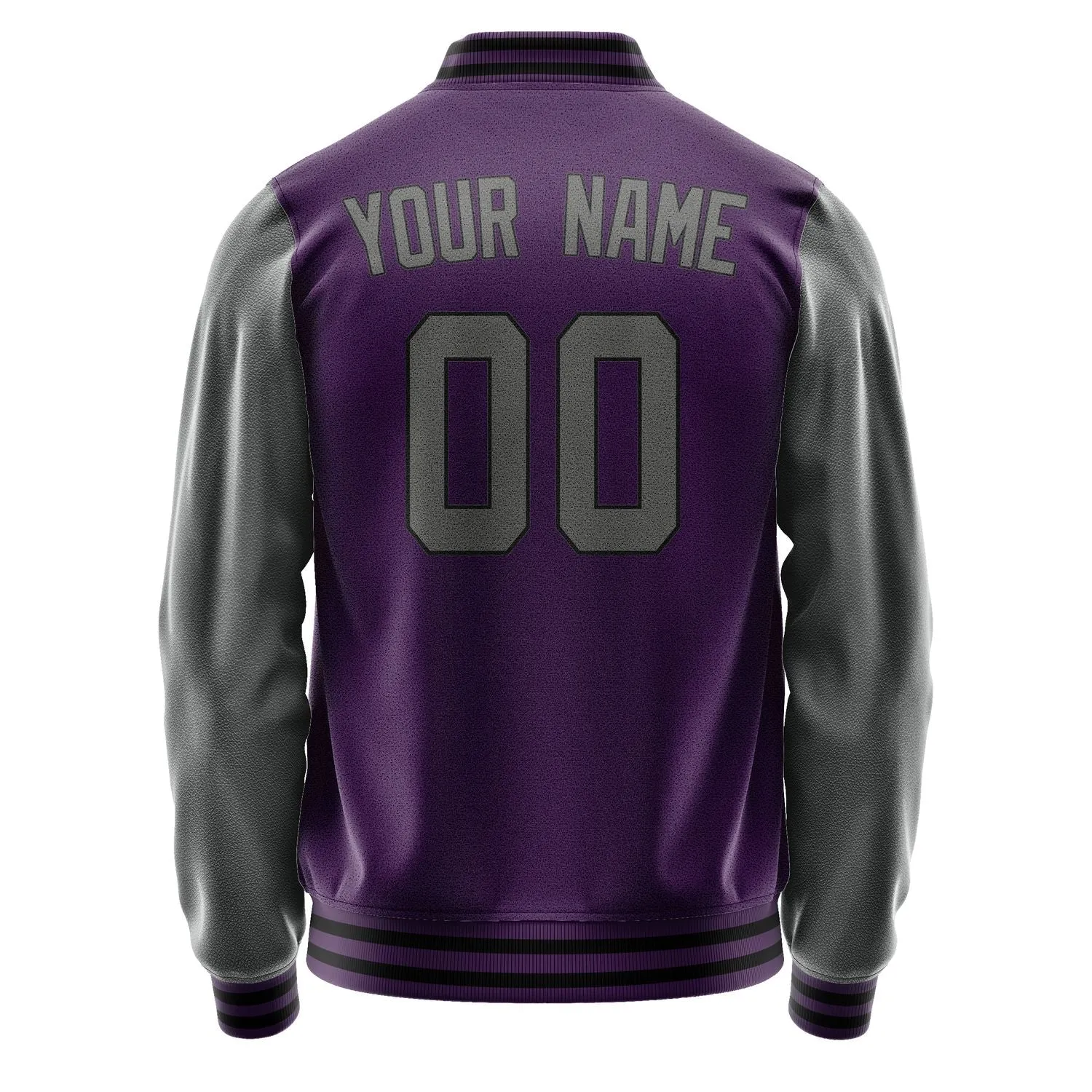 Custom Purple Dark Grey Jacket sold by Tailorly product image thumbnail 3