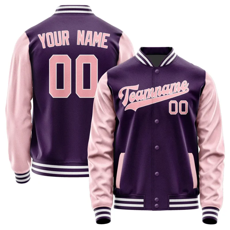 Custom Purple Light Pink Jacket sold by Tailorly