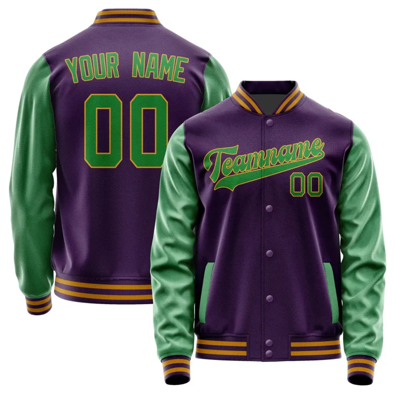 Custom Purple Emerald Green Jacket sold by Tailorly
