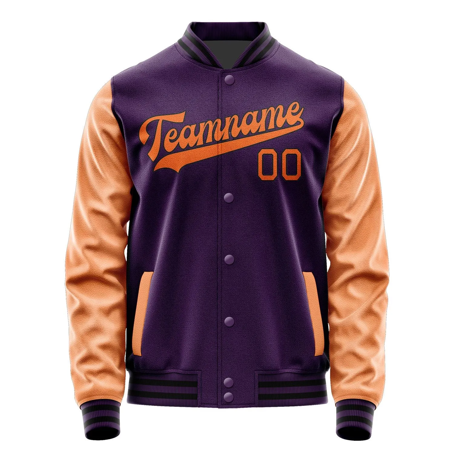 Custom Purple Orange Jacket sold by Tailorly product image thumbnail 4