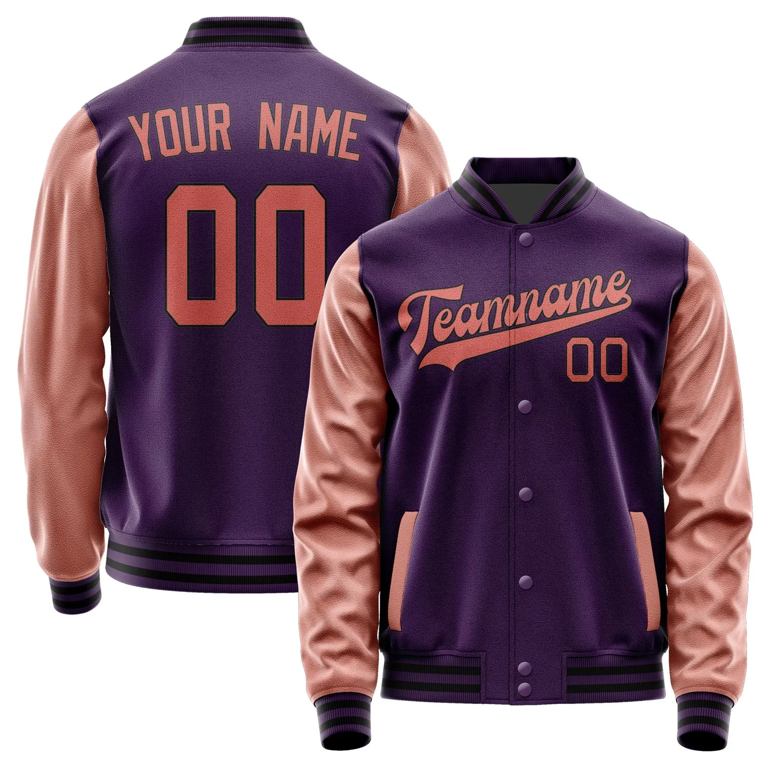 Custom Purple Copper Rose Jacket sold by Tailorly