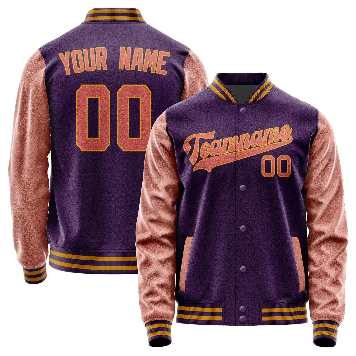 Custom Purple Copper Rose Jacket sold by Tailorly