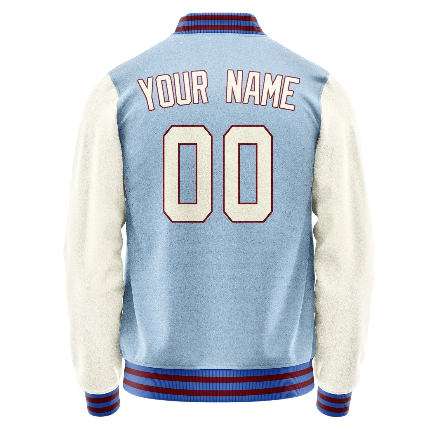 Custom Light Blue Cream Jacket sold by Tailorly product image thumbnail 3