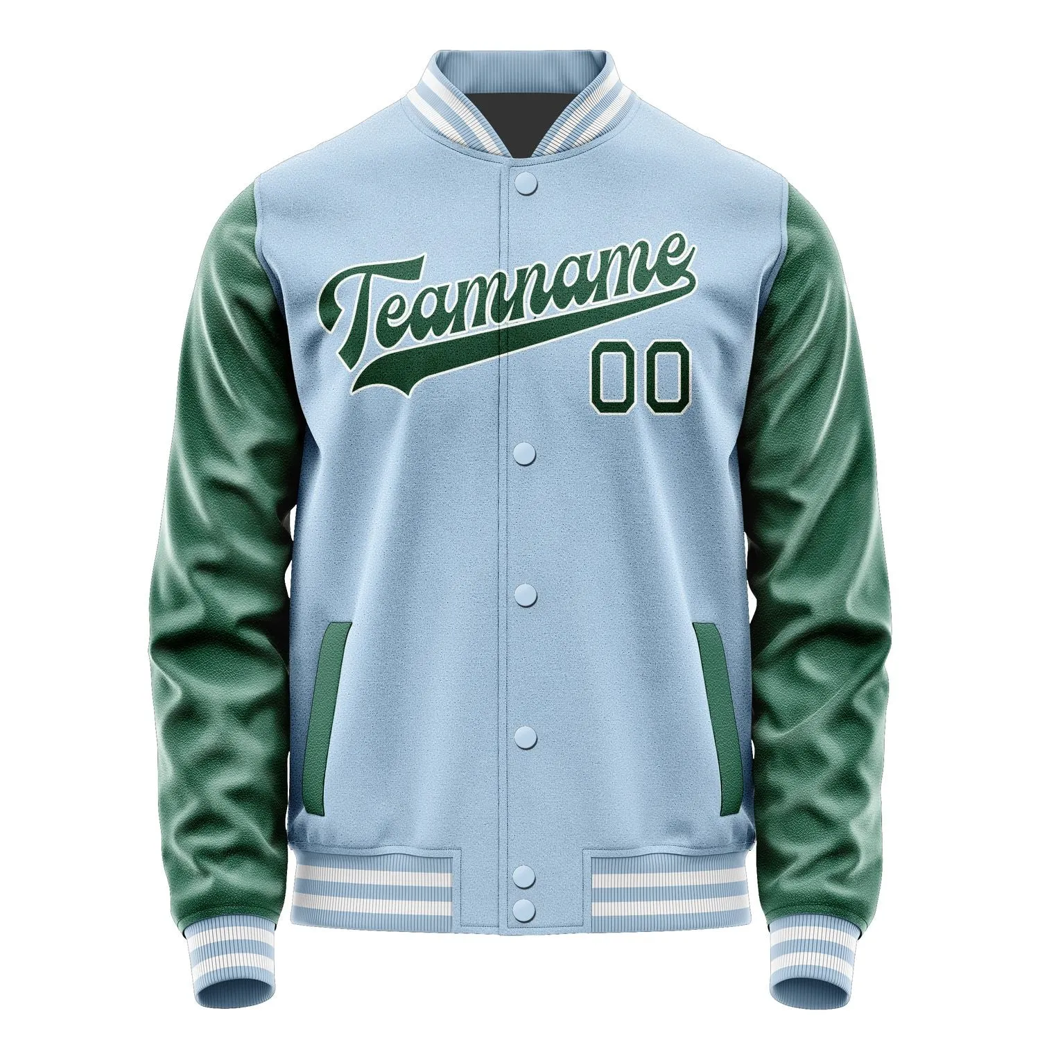 Custom Light Blue Green Jacket sold by Tailorly product image thumbnail 4
