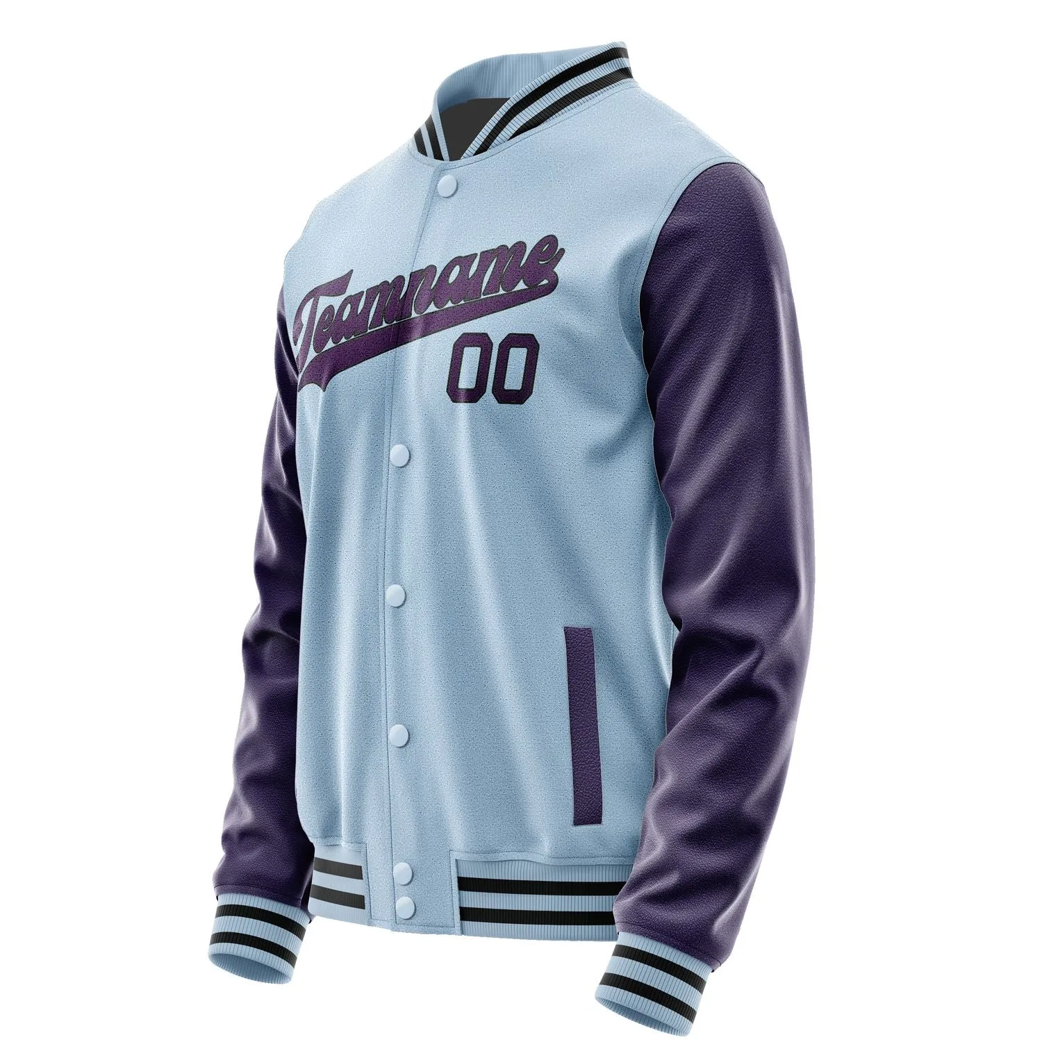 Custom Light Blue Purple Jacket sold by Tailorly product image thumbnail 2