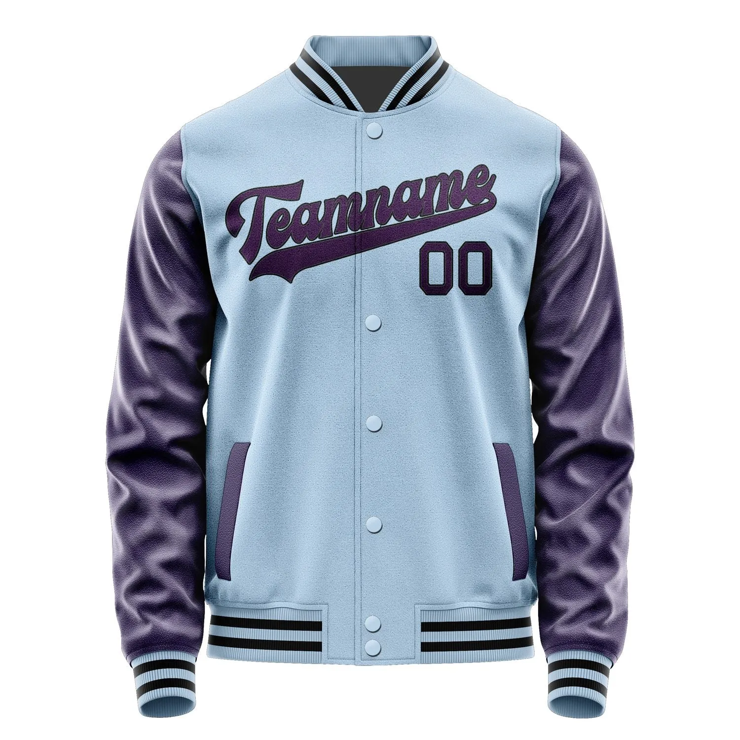 Custom Light Blue Purple Jacket sold by Tailorly product image thumbnail 4