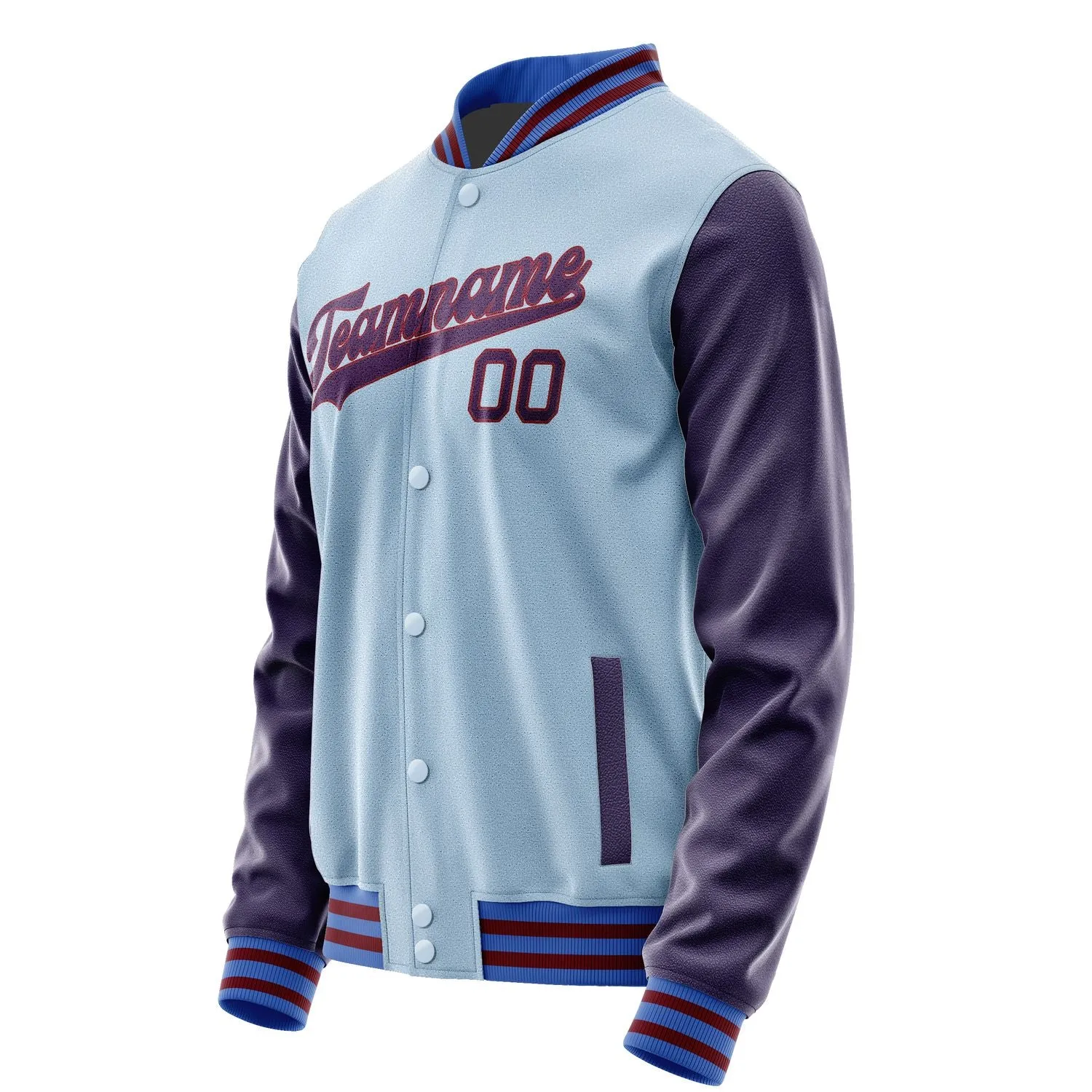 Custom Light Blue Purple Jacket sold by Tailorly product image thumbnail 2