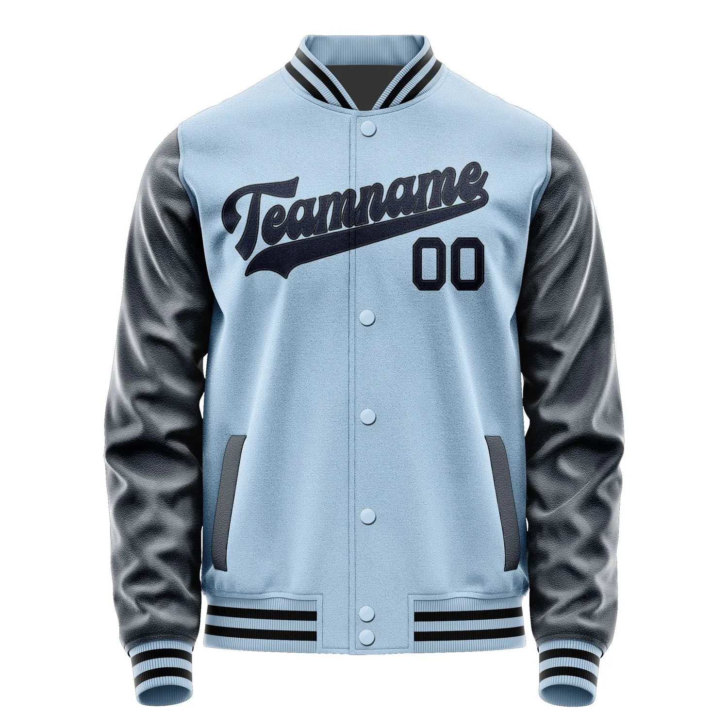 Custom Light Blue Navy Jacket sold by Tailorly product image thumbnail 4