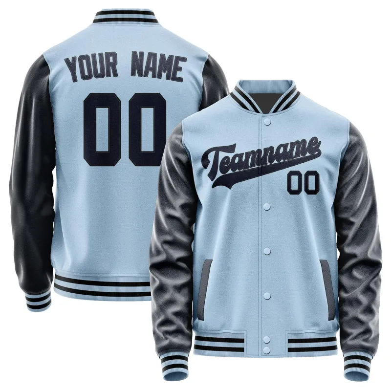 Custom Light Blue Navy Jacket sold by Tailorly