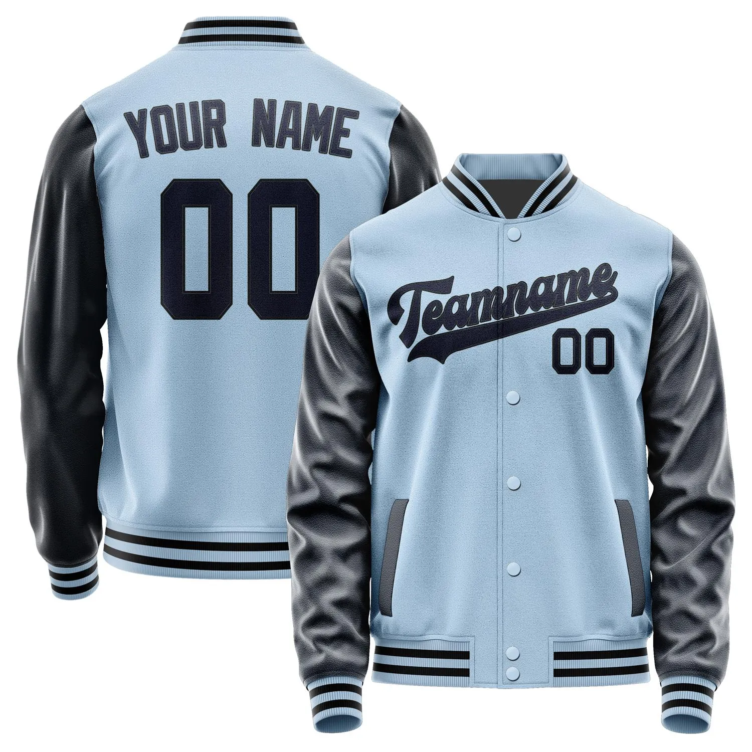 Custom Light Blue Navy Jacket sold by Tailorly