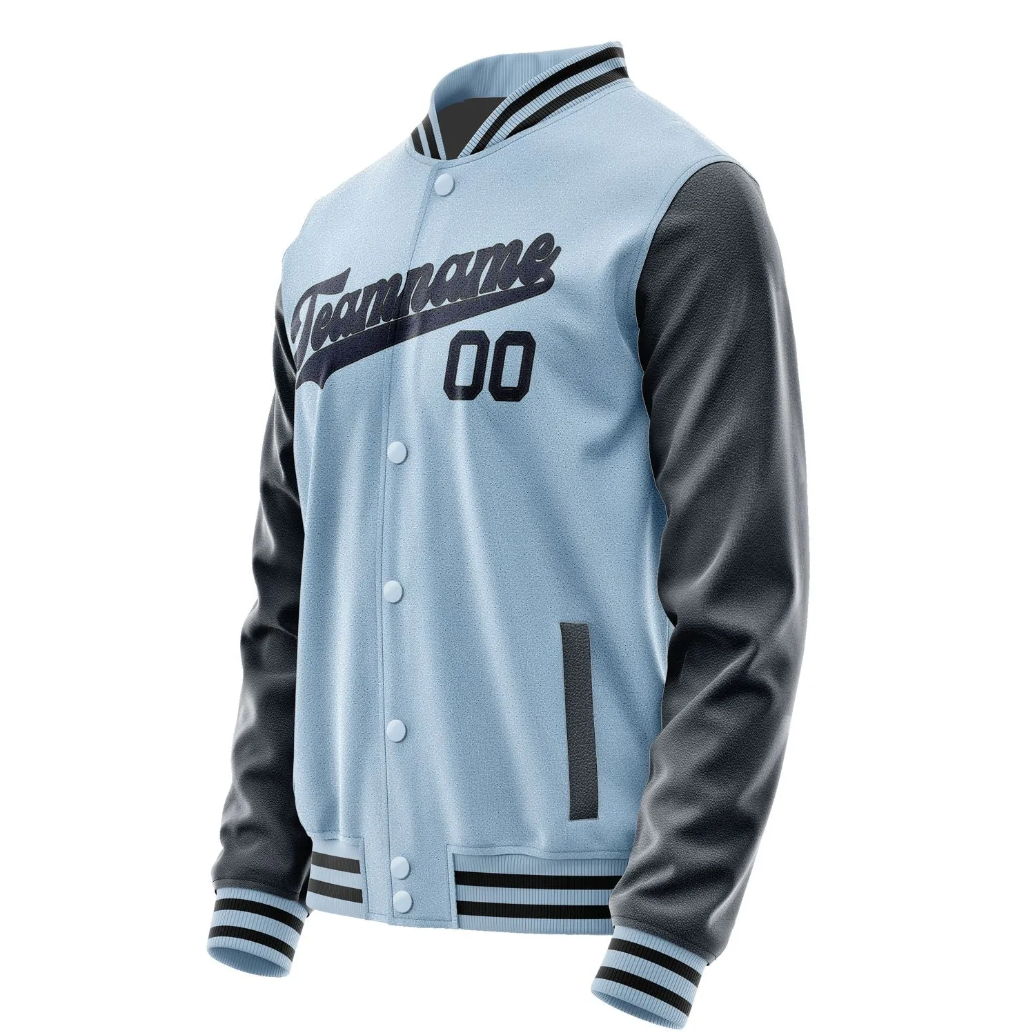 Custom Light Blue Navy Jacket sold by Tailorly product image thumbnail 2