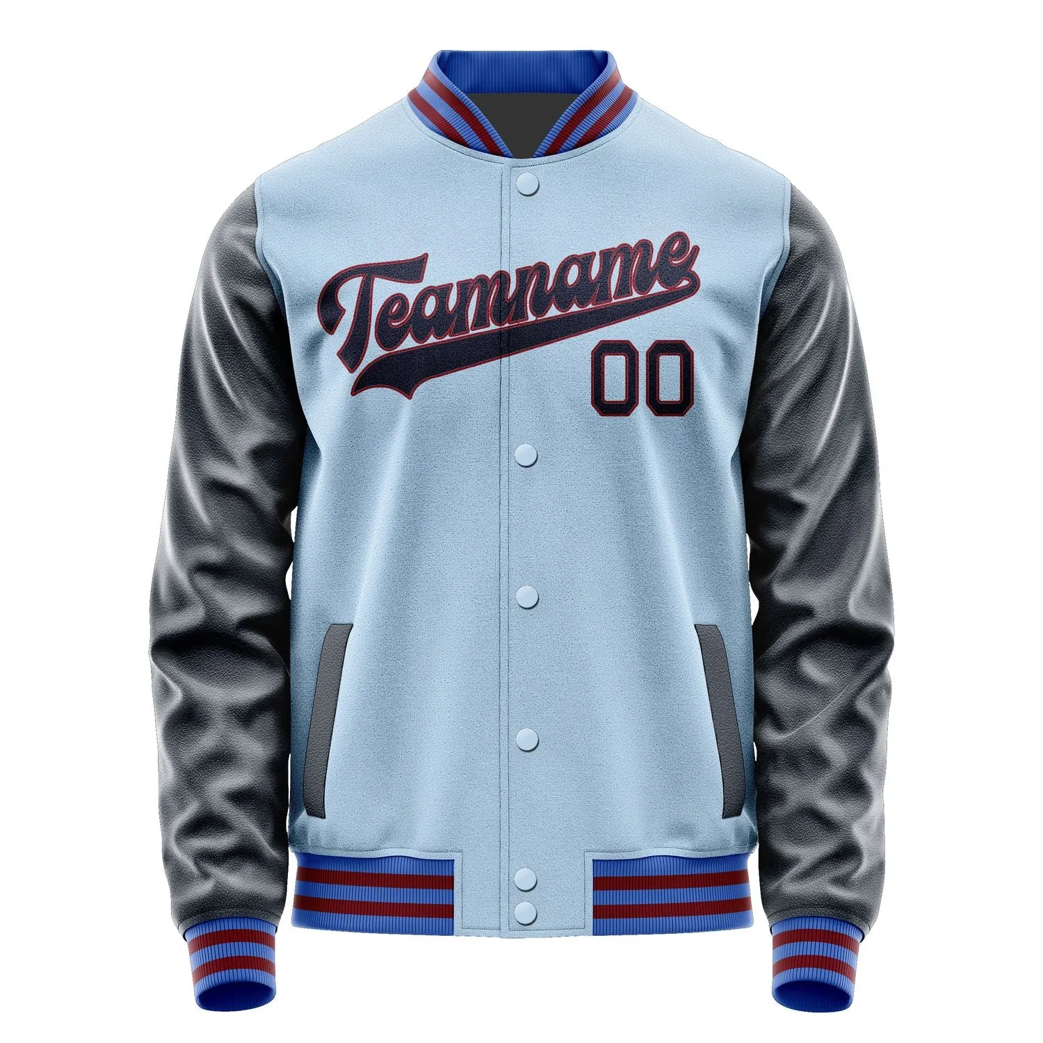 Custom Light Blue Navy Jacket sold by Tailorly product image thumbnail 4