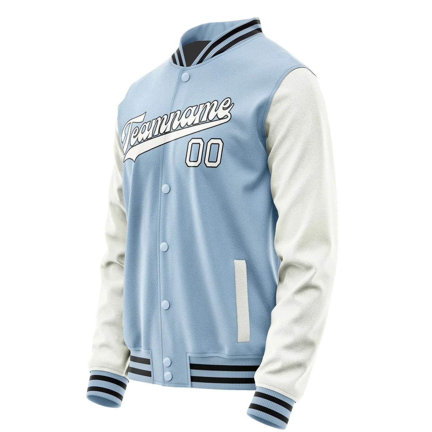 Custom Light Blue White Jacket sold by Tailorly product image thumbnail 2