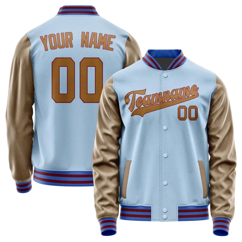 Custom Light Blue Khaki Jacket sold by Tailorly