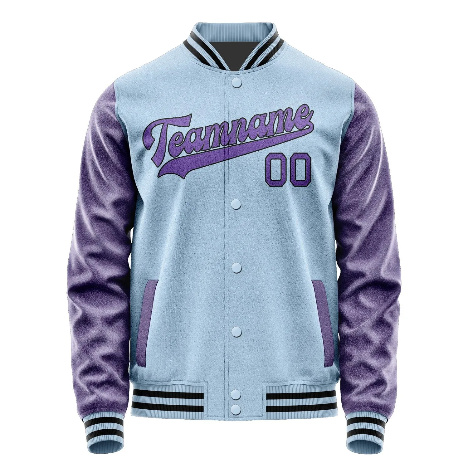 Custom Light Blue Light Purple Jacket sold by Tailorly product image thumbnail 4