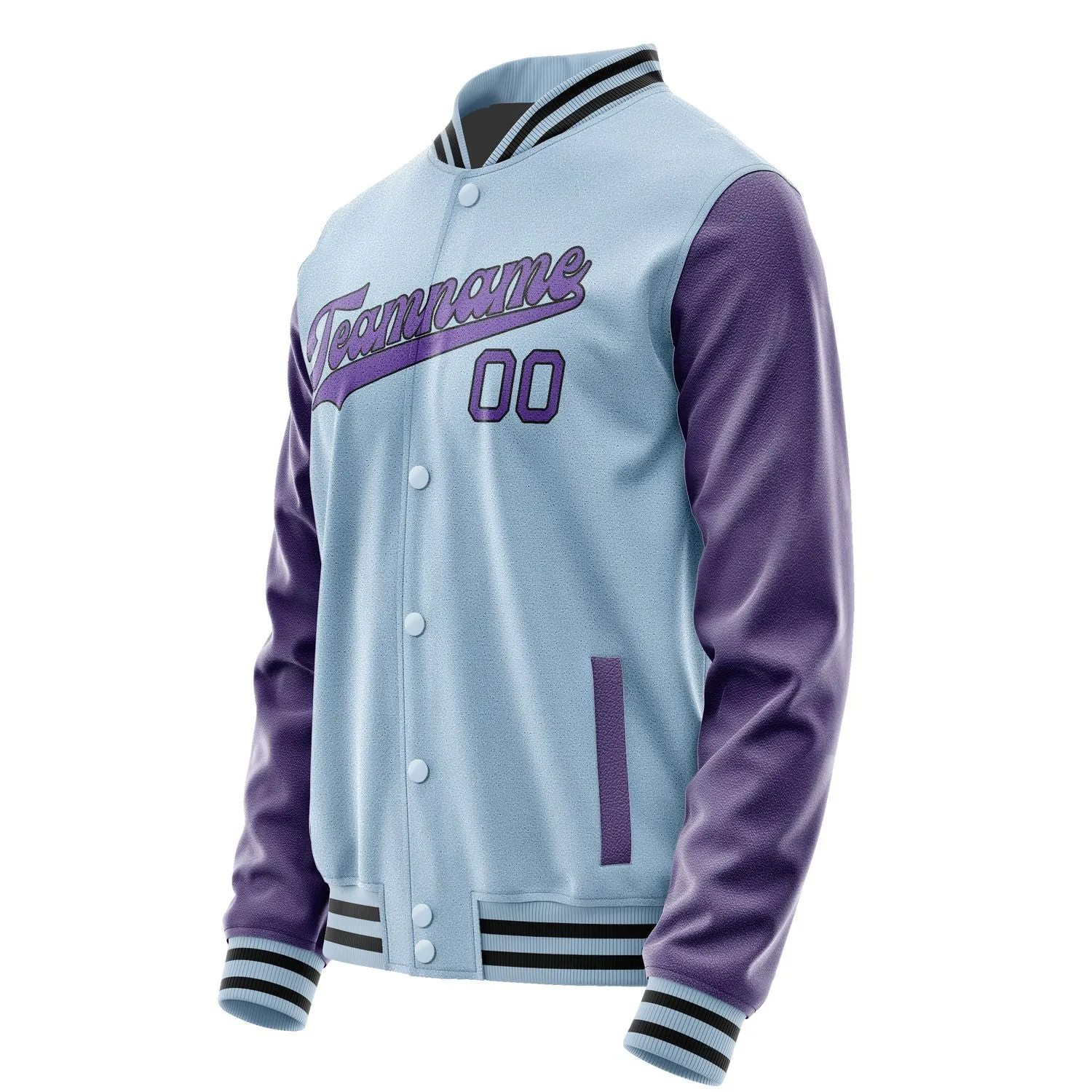 Custom Light Blue Light Purple Jacket sold by Tailorly product image thumbnail 2