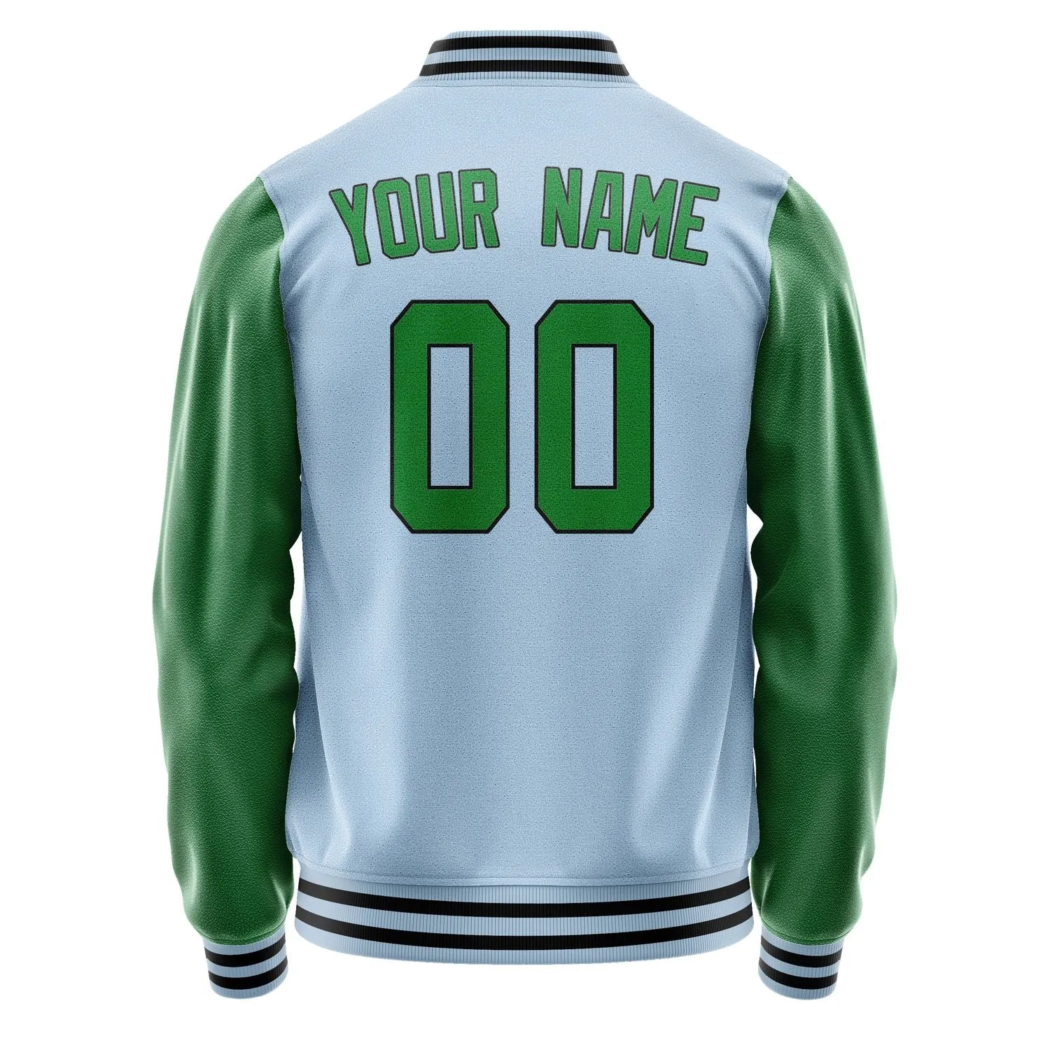 Custom Light Blue Emerald Green Jacket sold by Tailorly product image thumbnail 3