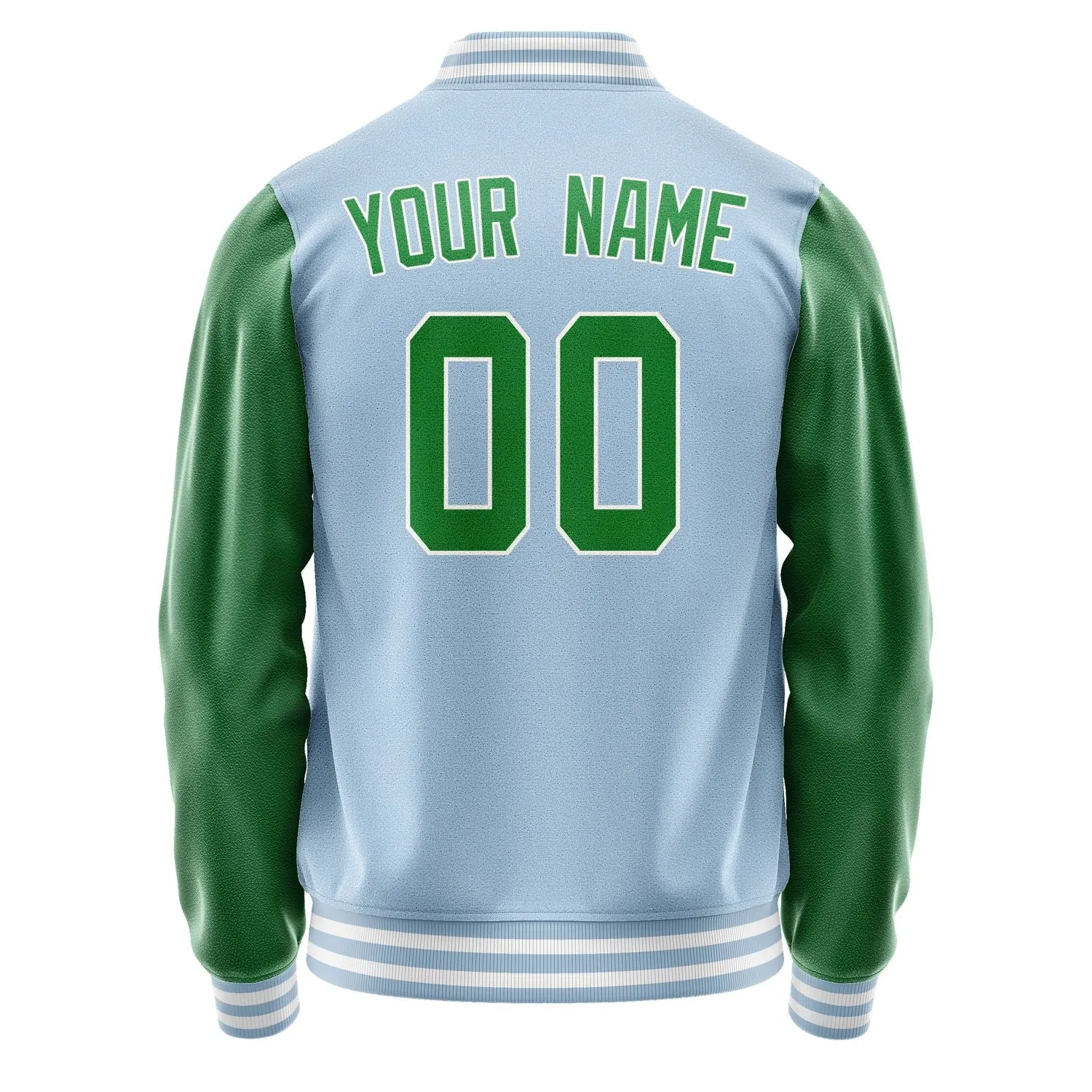 Custom Light Blue Emerald Green Jacket sold by Tailorly product image thumbnail 3